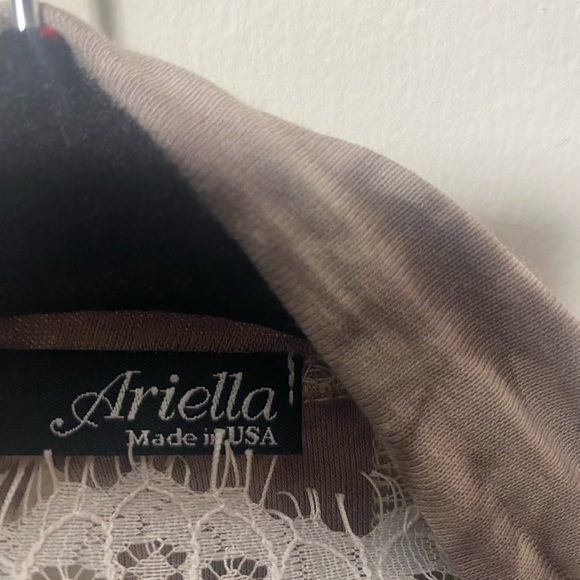 Size L brown and cream tie dye wrap sweater - Picture 9 of 14